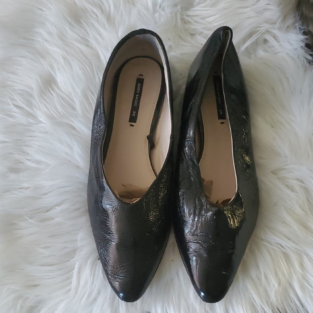 Black Pointed Toe Women's Flats - Classic Slip-On